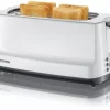 Severin AT 2234 Langschlitz-Toaster Weiß/grau 5